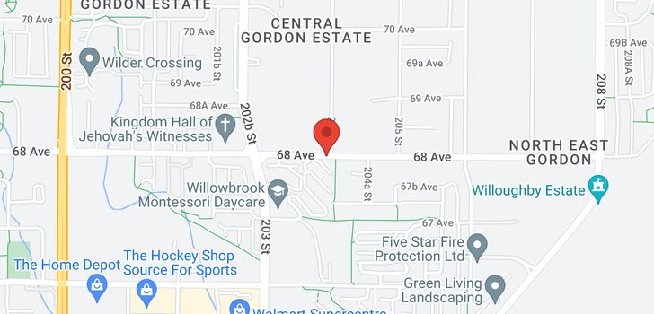 map of 4 20350 68 AVENUE